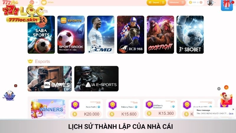 Giới thiệu 777loc - Sứ mệnh, lịch sử nhà cái uy tín hàng đầu 1 Lịch sử thành lập của nhà cái