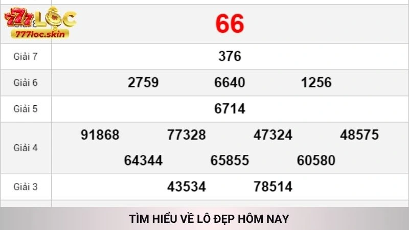 Lô đẹp hôm nay - Chuyên gia 777loc gợi ý số vàng 2 Tìm hiểu về lô đẹp hôm nay